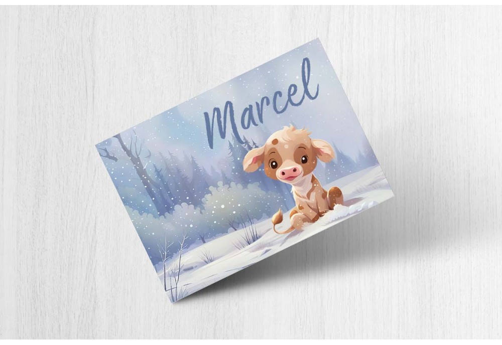 Lief koetje in de sneeuw Lief koetje in de sneeuw